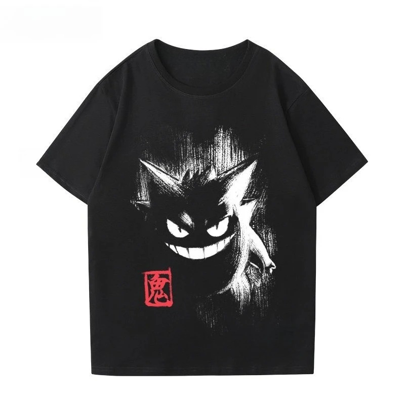 Street Fashion Of Japan - Pokémon Gengar Printing Tee Cotton T-shirt