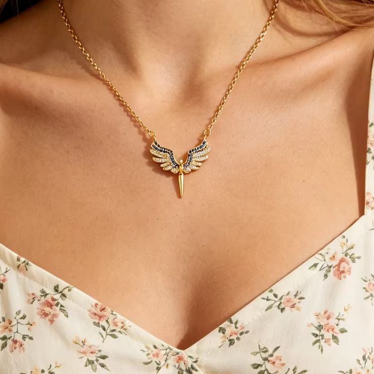 Street Fashion Mood - Angel Wings Necklace For Women Men