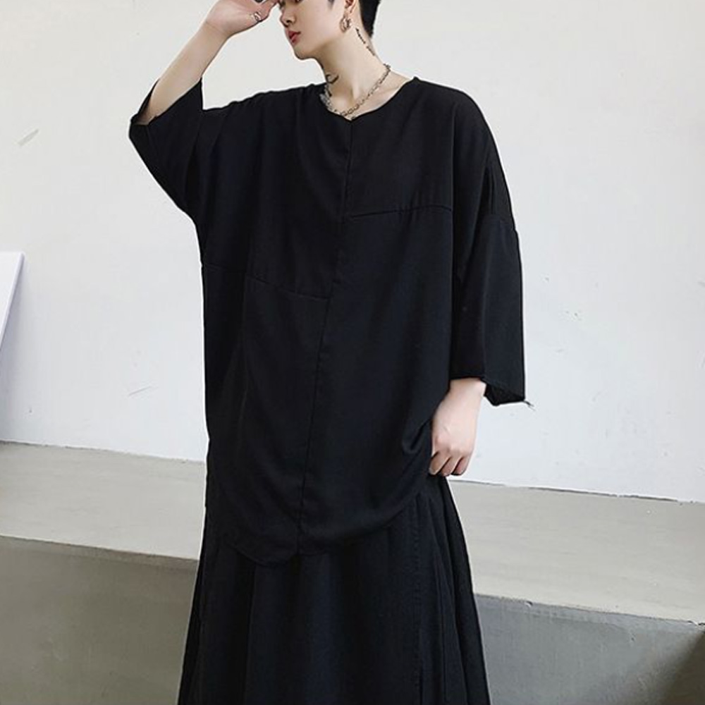 Longline Tee Oversized - Men’s Oversized Longline T Shirt Loose