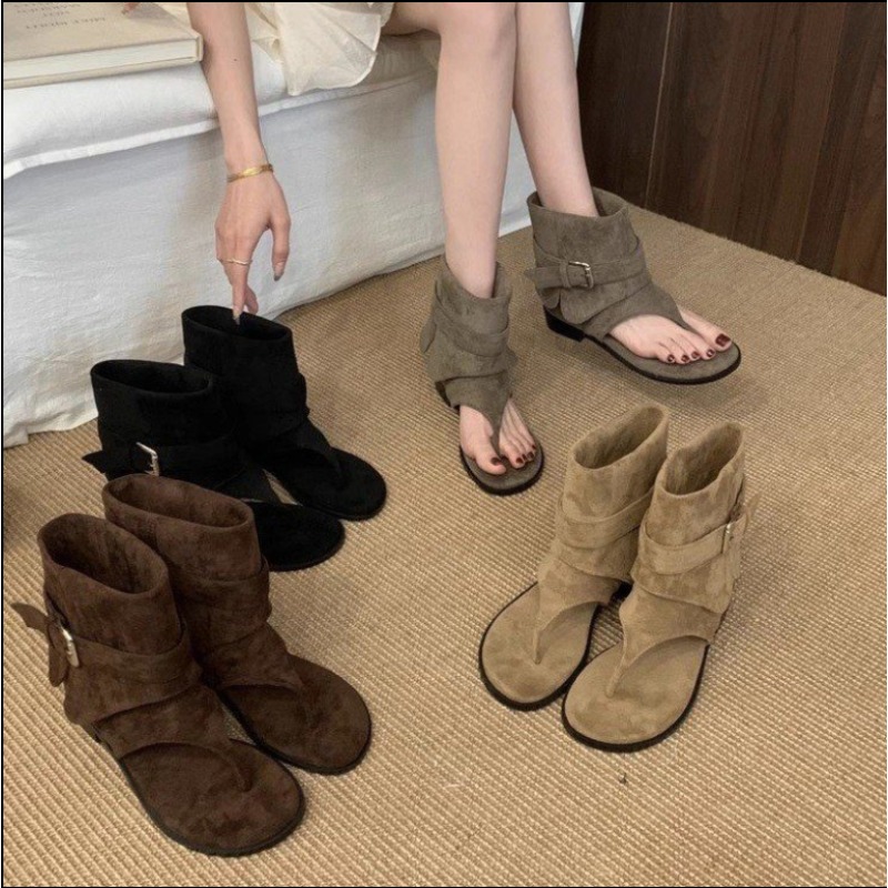 Street Fashion Clothing - 2025Spring Clip Toe Flats Sandals Summer