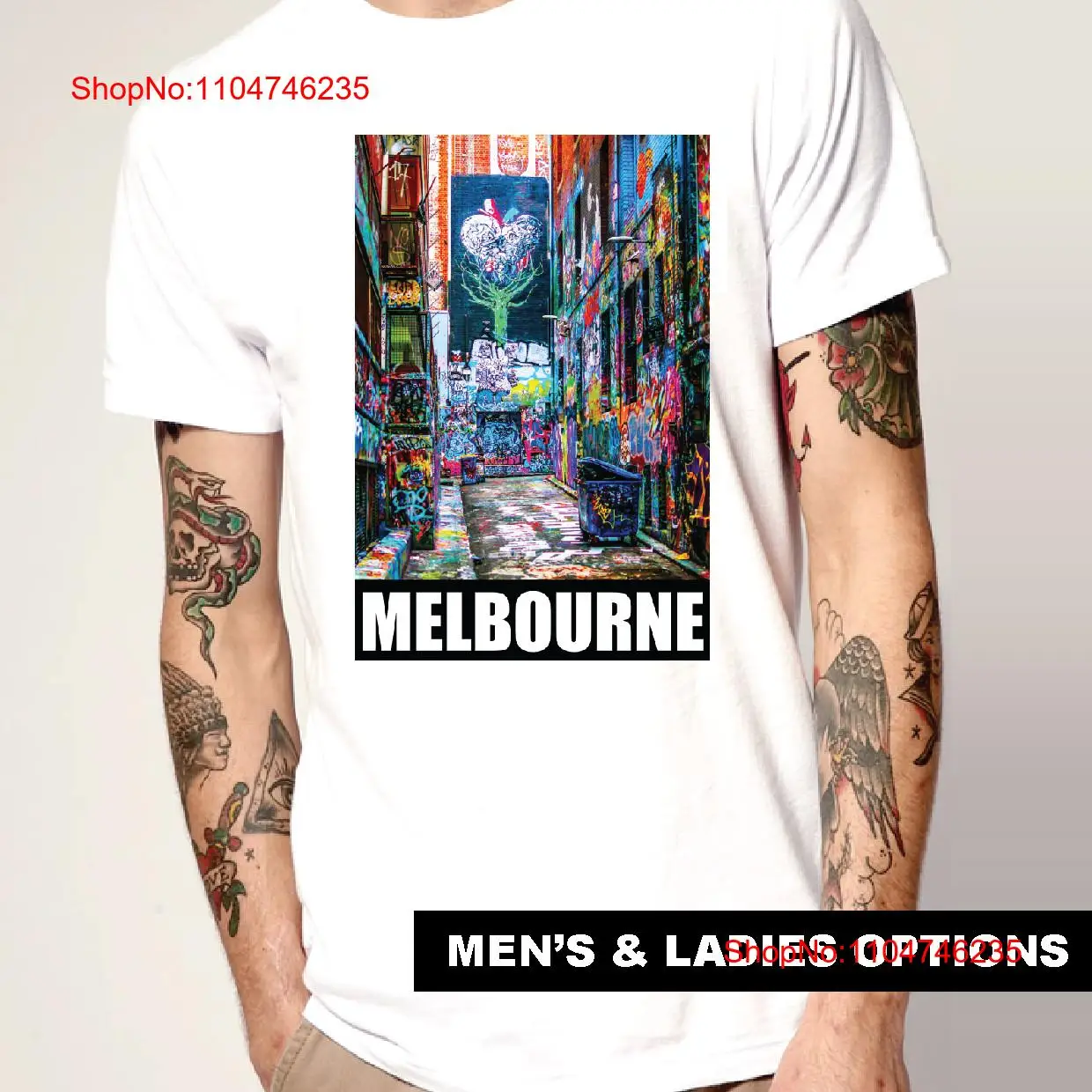 Street Fashion Melbourne - Cool T Shirt Graffiti MELBOURNE Hosier