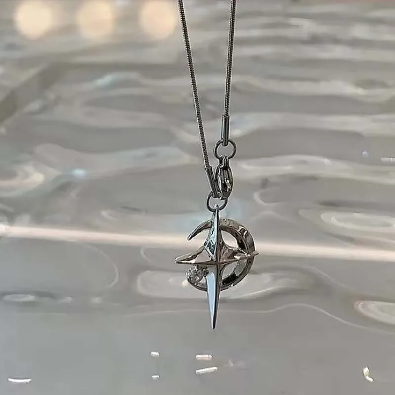 Street Fashion Mood - Punk Rock Cross Moon Star Pendants