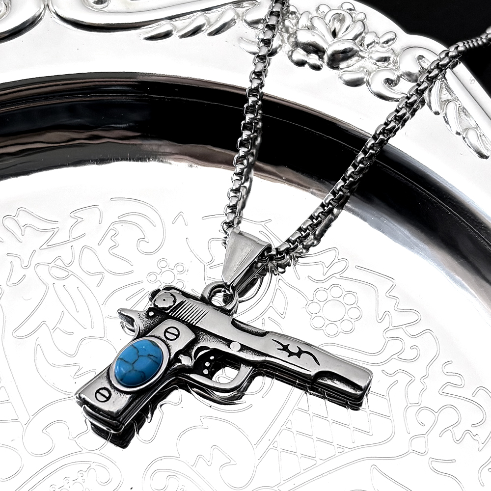 Street Fashion Mood - Retor Dark Punk Pistol Necklace For