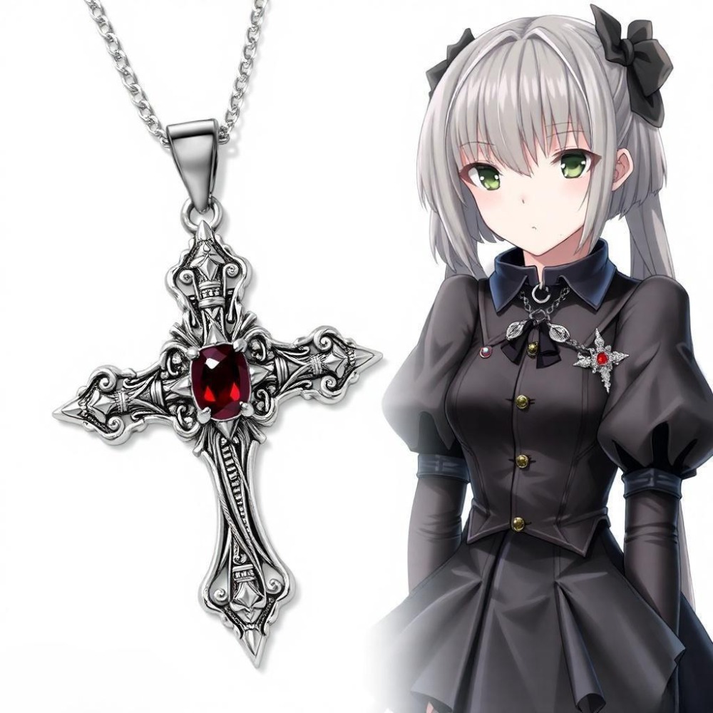 Street Fashion Mood - Gothic Punk Silver Color Relief Pattern