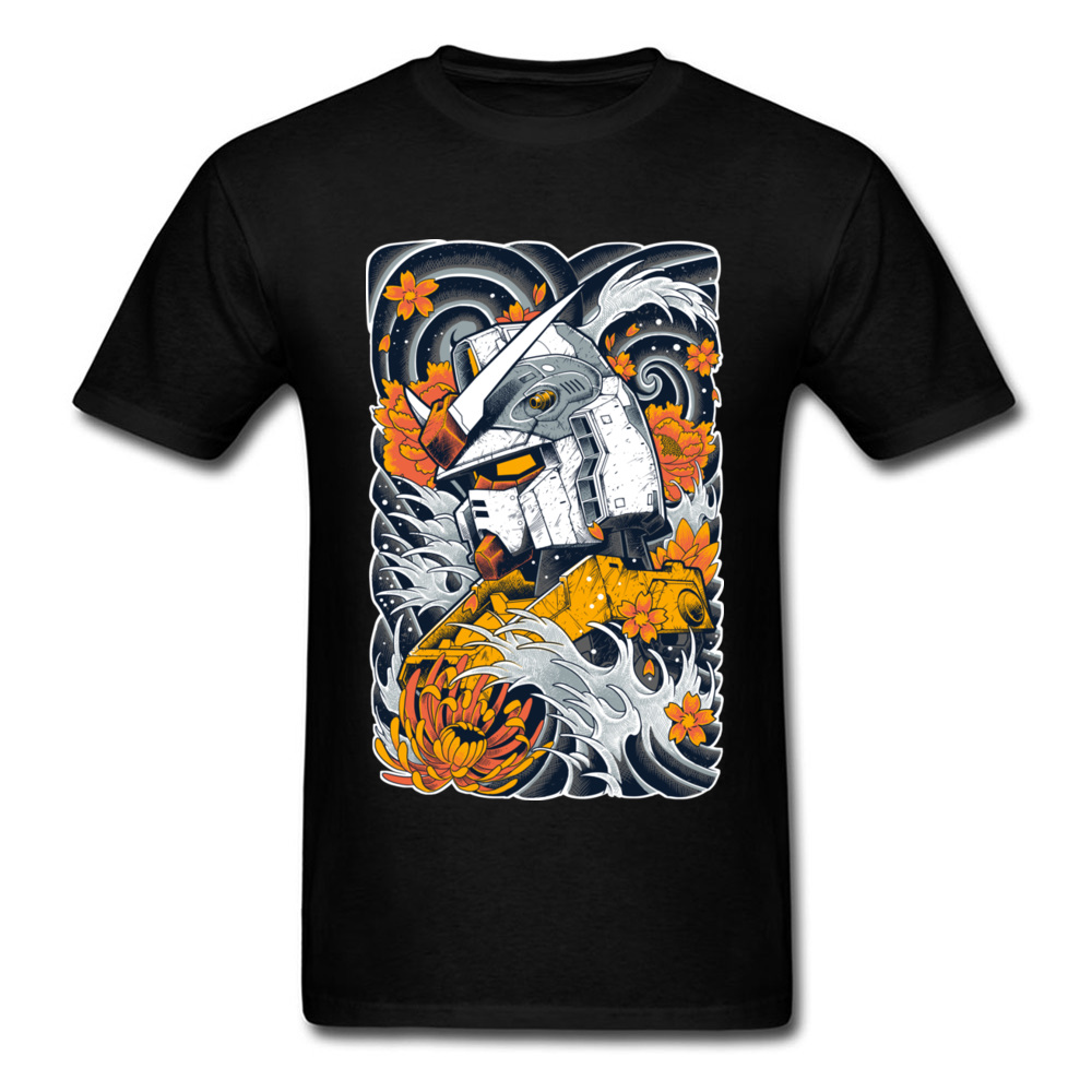 Street Fashion Of Japan - Gundam Anime Printing Oversized Cotton T-shirt