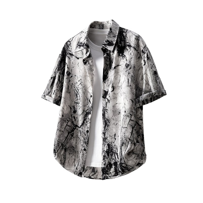 Street Fashion Hong Kong - Fashionable Short Sleeve Shirt Set for