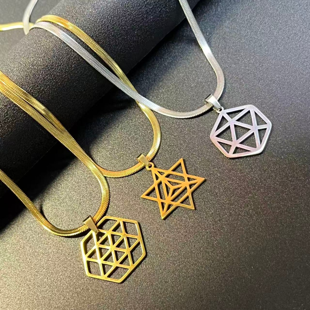 Street Fashion Mood - New Fashion Stainless Steel Yoga Merkaba