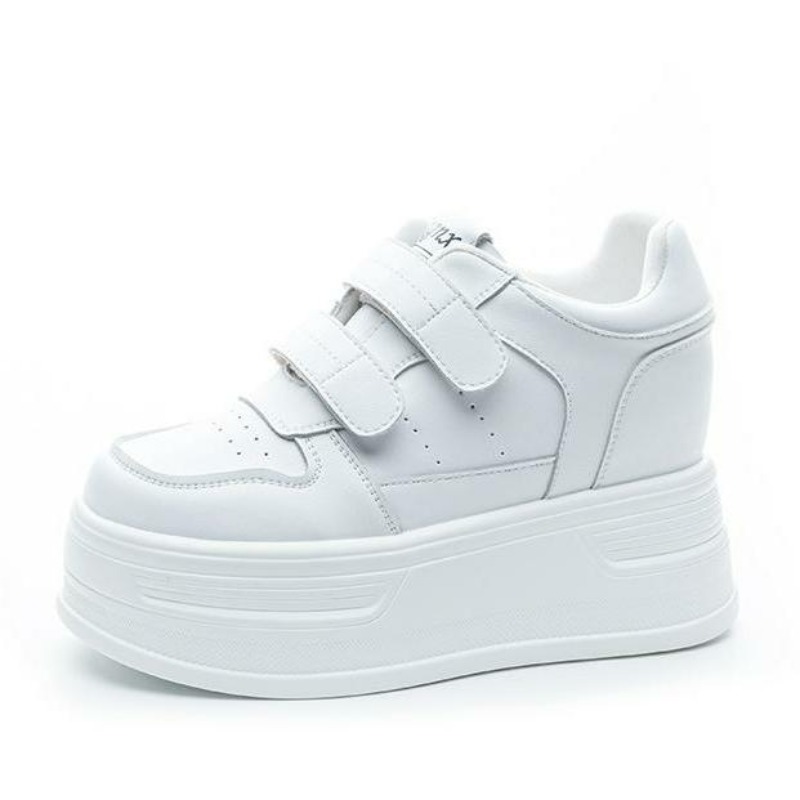 Chunky Sneaker Platform - 10CM Cow Genuine Leather Autumn Platform