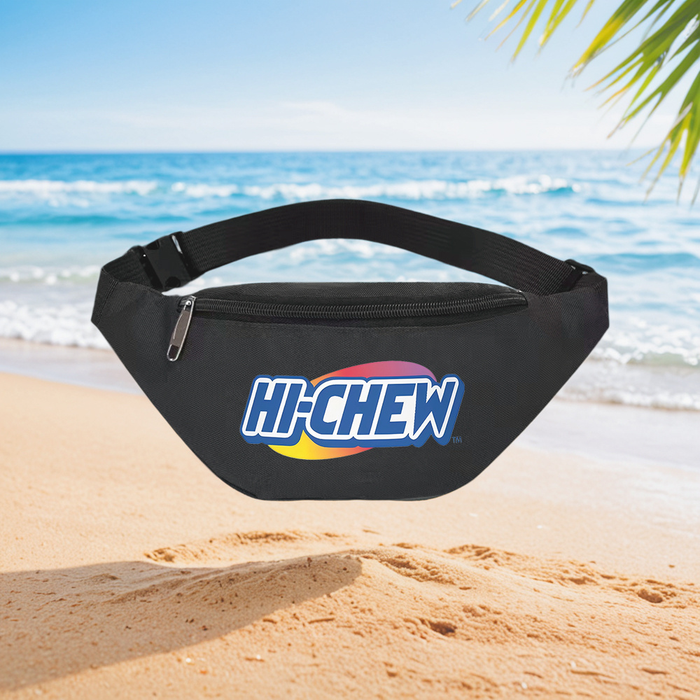 Street Fashion Brand Logo - HI-CHEW Logo Candy Brand Waist Backpack
