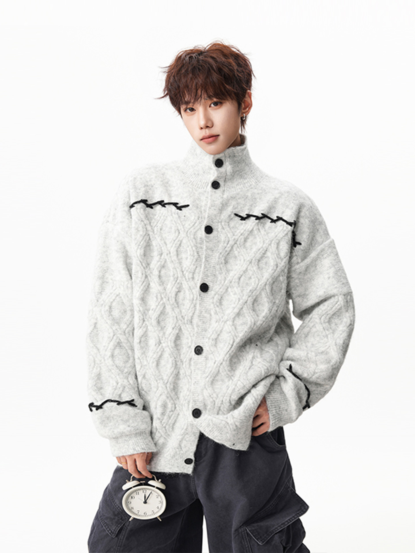 Fur Collar Pullovers Boys	 Men - огляд і ціна Street Fashion Brand Logo