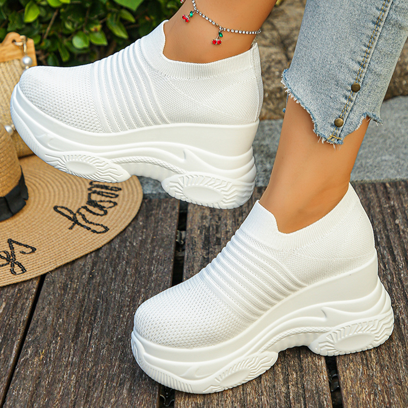Women's Knitted White Chunky S - огляд і ціна Chunky Sneaker Platform