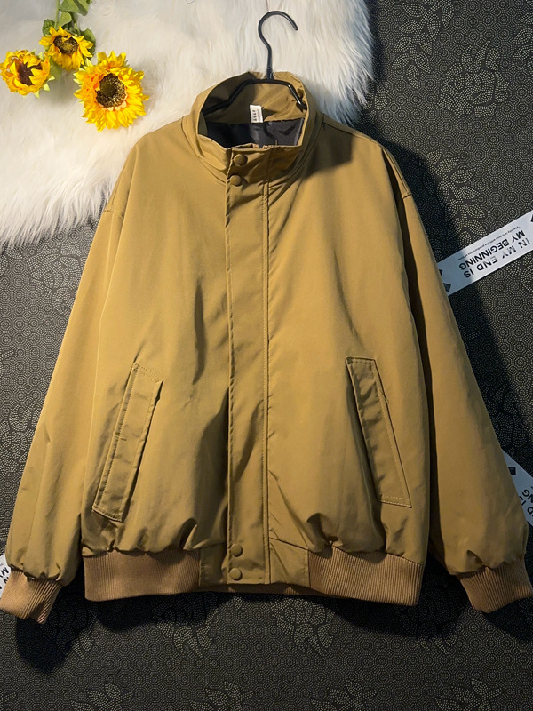 Men's Short Stand Collar Jacke - огляд і ціна Street Fashion Hong Kong