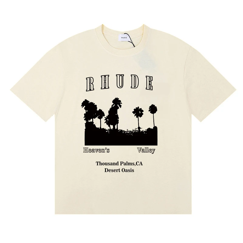 Fashionable Brand Rhude T-shir - огляд і ціна Street Fashion Brand Logo