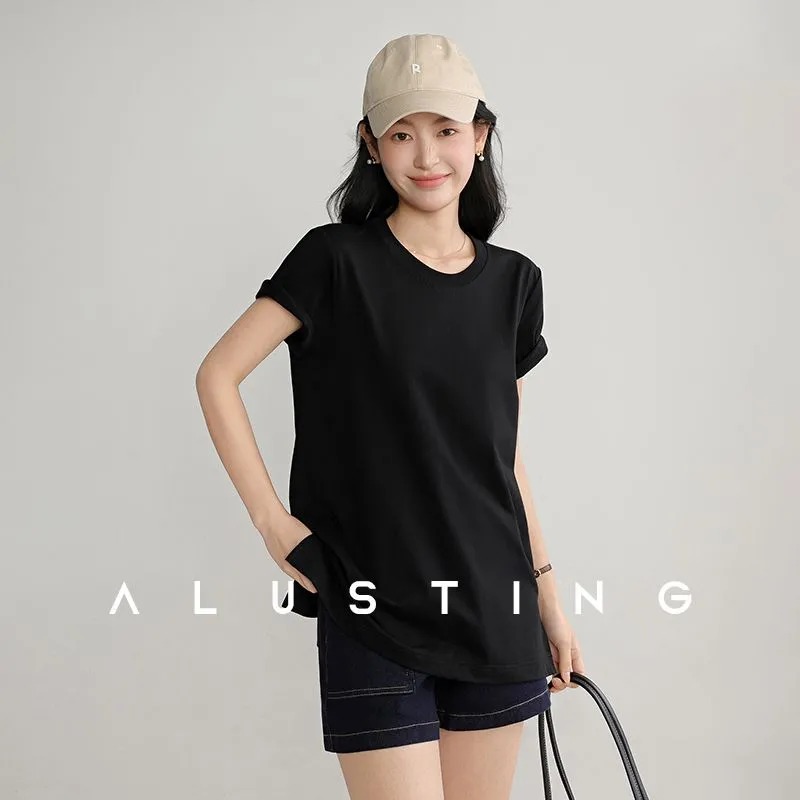 Summer Women's T Shirt Crew Ne - огляд і ціна Longline Tee Oversized