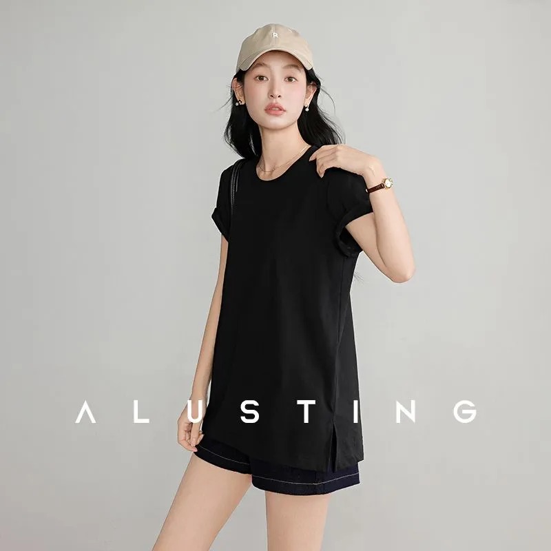 Summer Women's T Shirt Crew Ne - огляд і ціна Longline Tee Oversized
