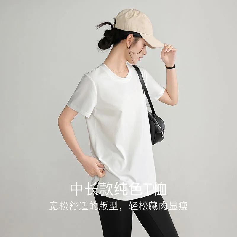 Summer Women's T Shirt Crew Ne - огляд і ціна Longline Tee Oversized