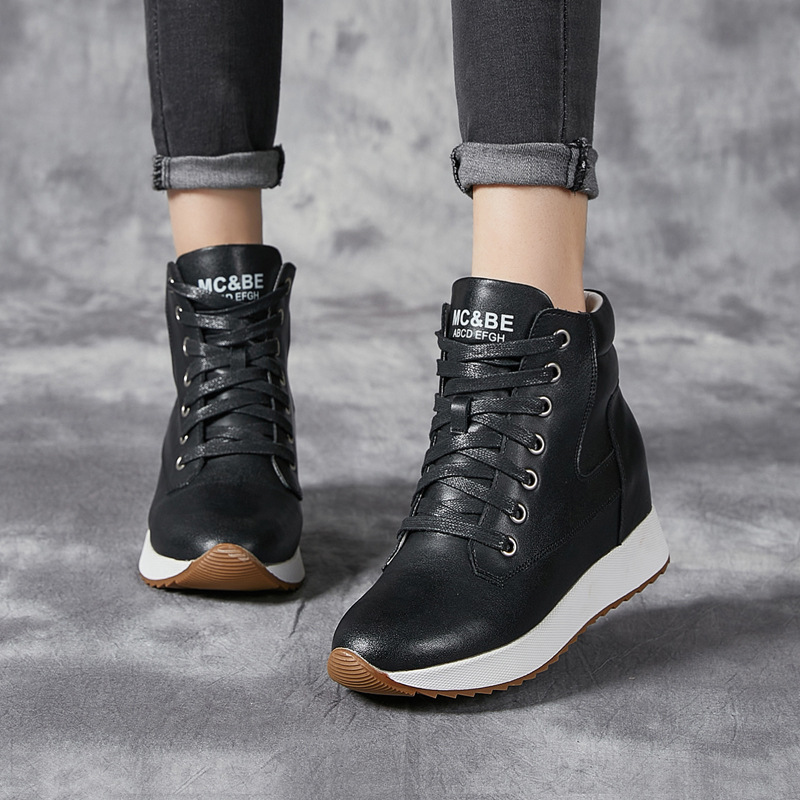7CM Genuine Leather Women Ankl - огляд і ціна Chunky Sneaker Platform