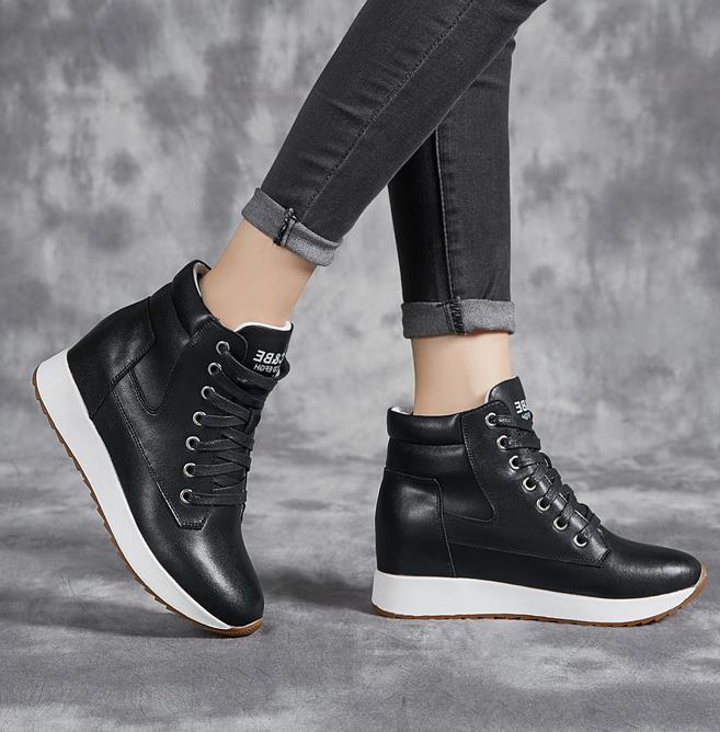 7CM Genuine Leather Women Ankl - огляд і ціна Chunky Sneaker Platform