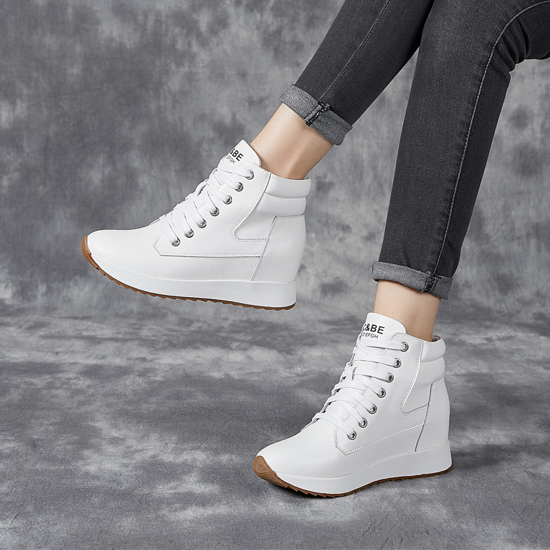 7CM Genuine Leather Women Ankl - огляд і ціна Chunky Sneaker Platform