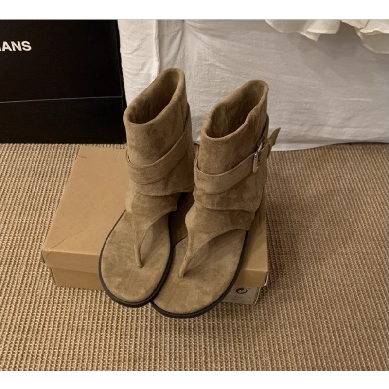 2025Spring Clip Toe Flats Sand - огляд і ціна Street Fashion Clothing