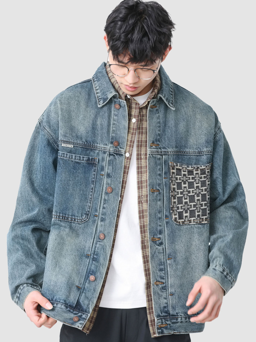 Vintage Embroidery Pocket Deni - огляд і ціна Street Fashion Hong Kong