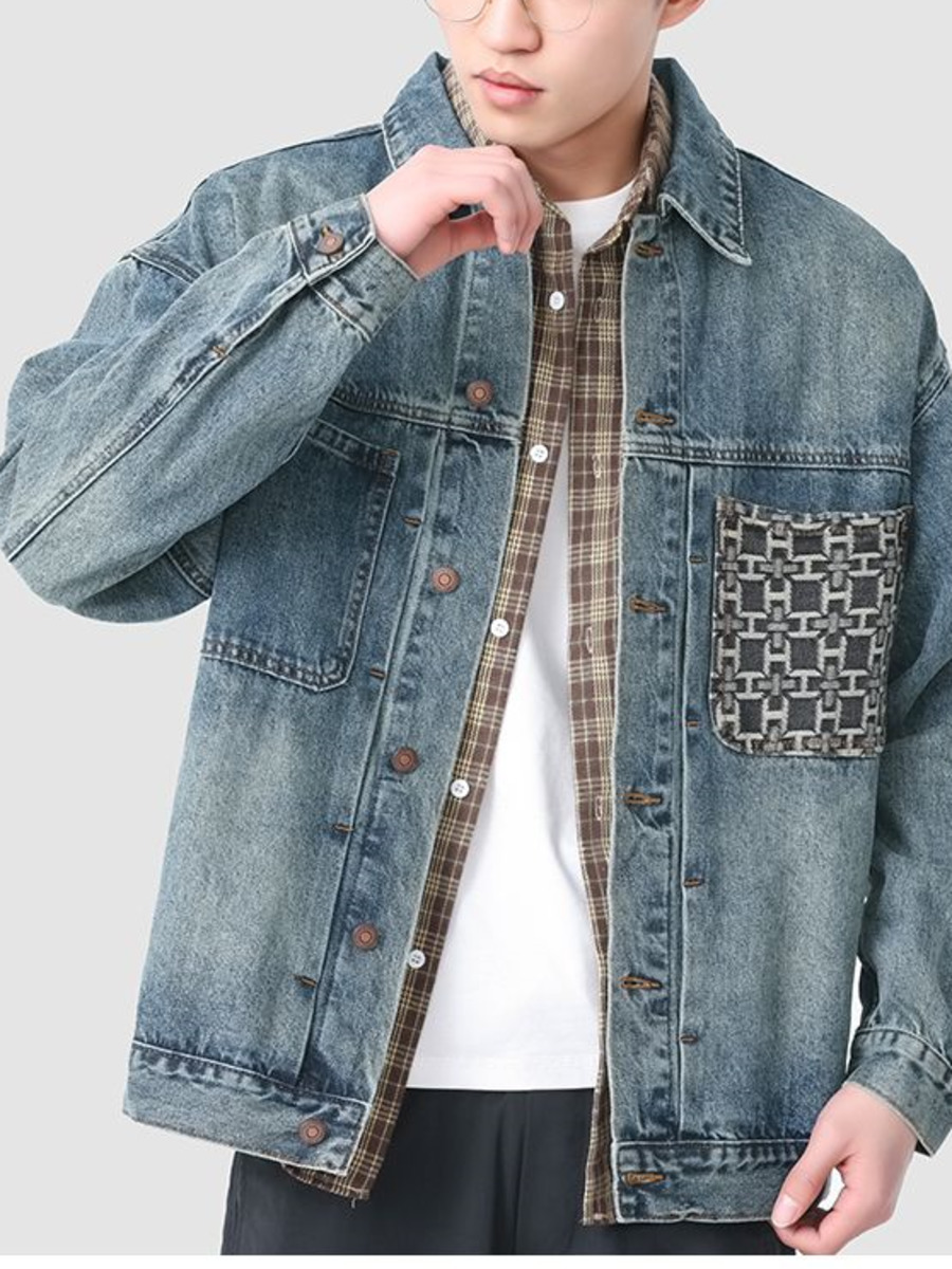 Vintage Embroidery Pocket Deni - огляд і ціна Street Fashion Hong Kong