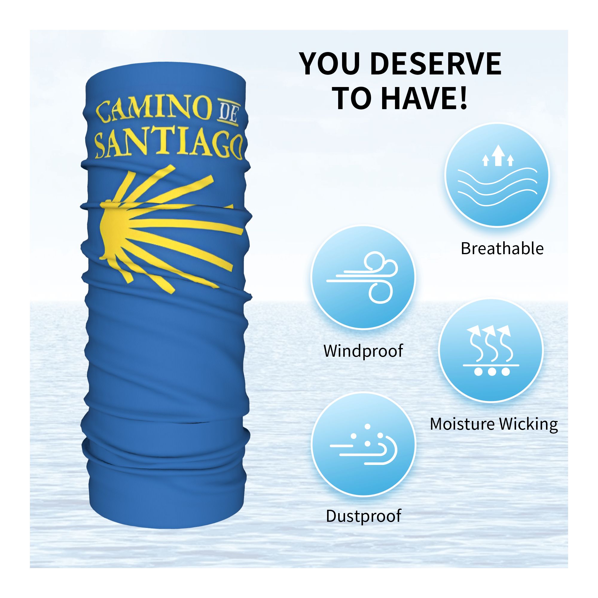Camino De Santiago Bandana Nec - огляд і ціна Bandana Multi Way