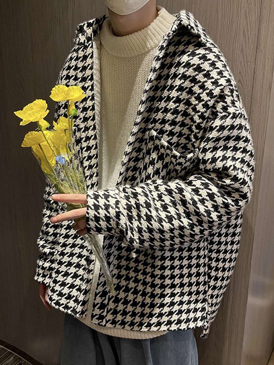 High-End Plaid Jacket Street S - огляд і ціна Street Fashion Hong Kong