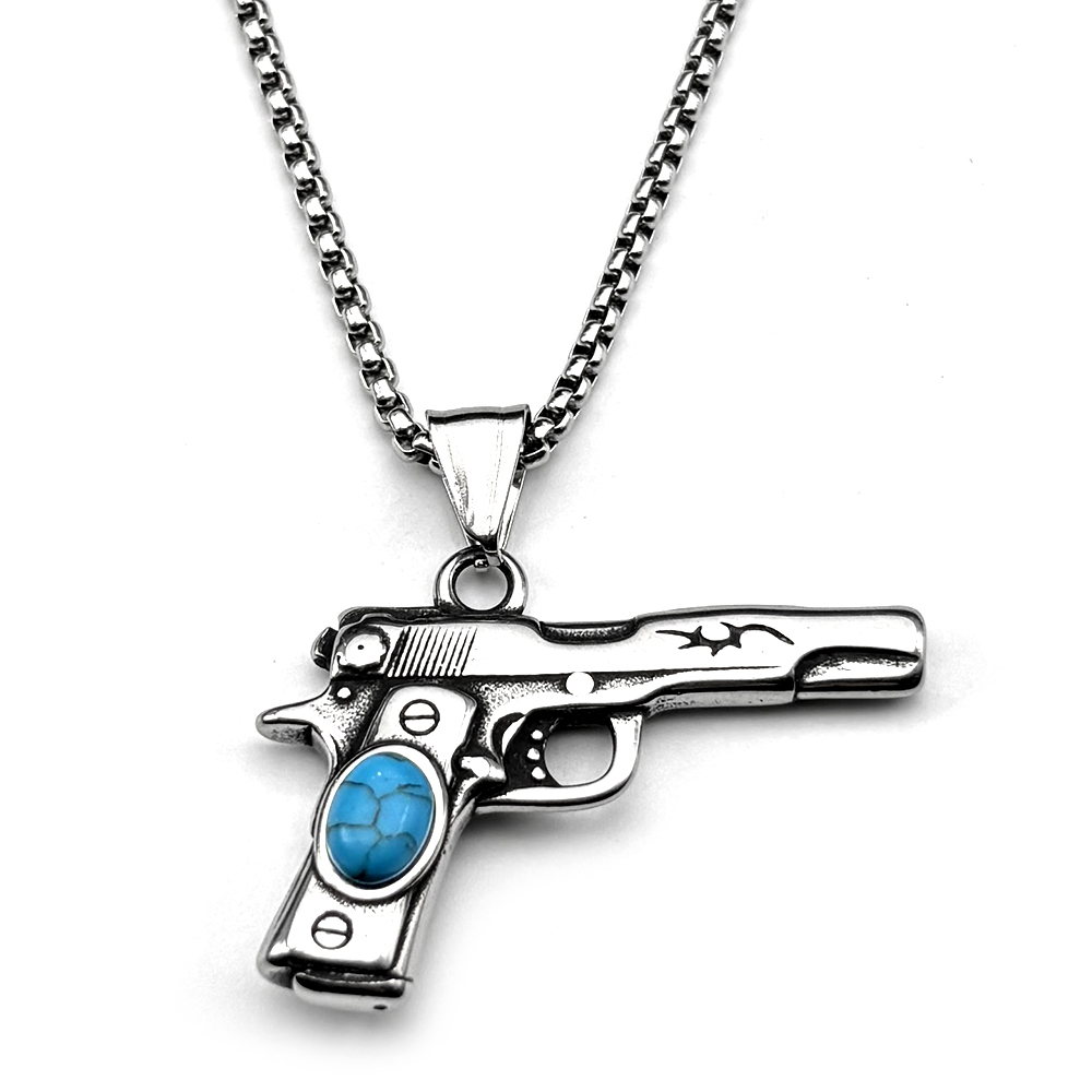 Retor Dark Punk Pistol Necklac - огляд і ціна Street Fashion Mood