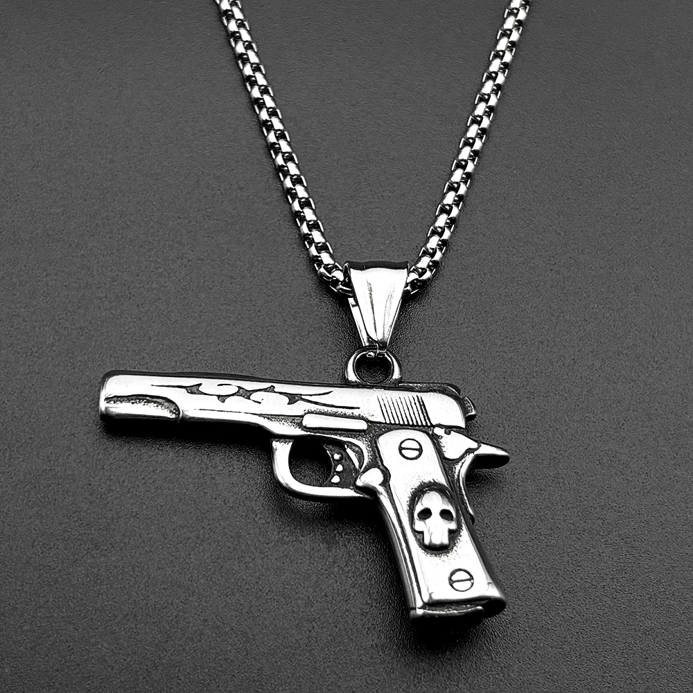 Retor Dark Punk Pistol Necklac - огляд і ціна Street Fashion Mood