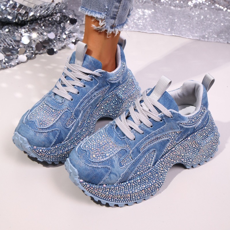 Fashion Rhinestone Women's Chu - огляд і ціна Chunky Sneaker Platform