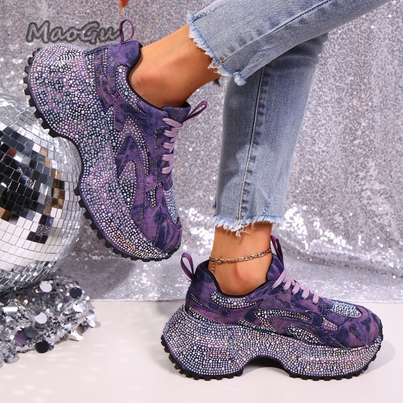 Fashion Rhinestone Women's Chu - огляд і ціна Chunky Sneaker Platform