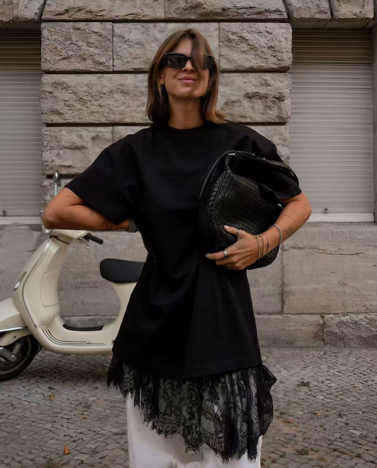 Women's Oversized Half Sleeve  - огляд і ціна Longline Tee Oversized