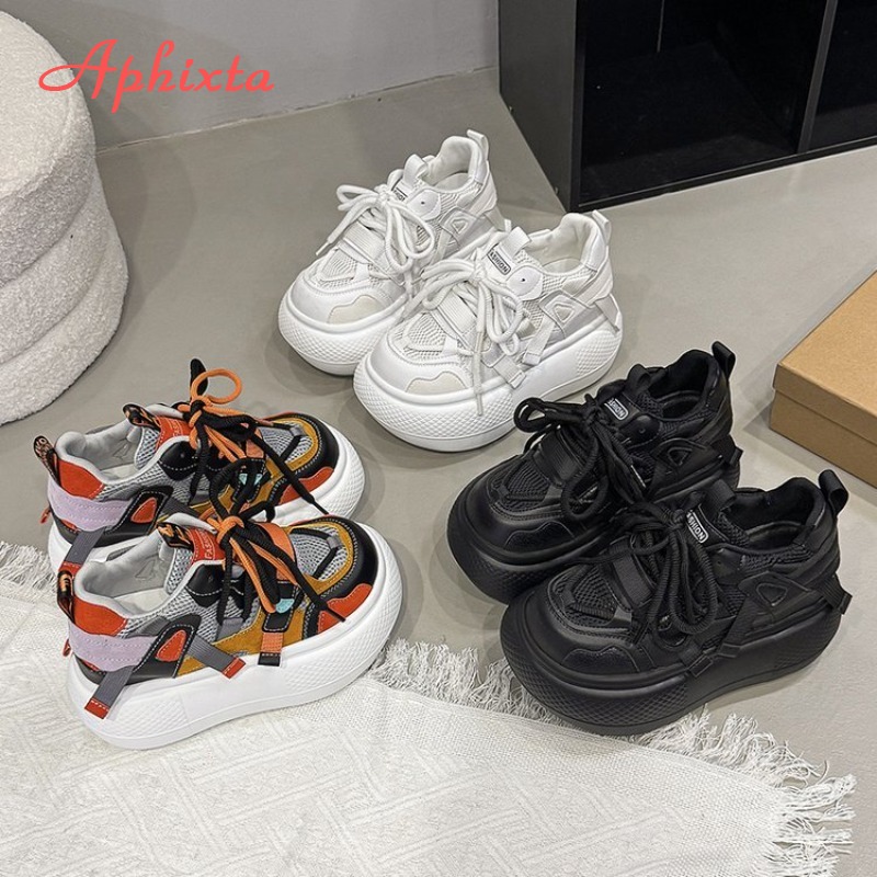 Aphixta Orange 10cm Height Inc - огляд і ціна Chunky Sneaker Platform