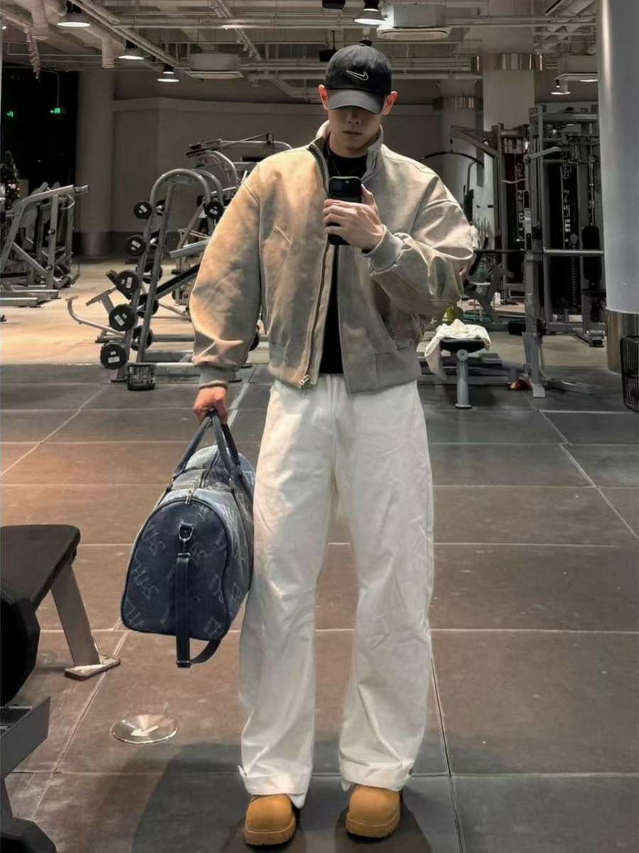 Loose Men's Jacket Spring Autu - огляд і ціна Street Fashion Hong Kong