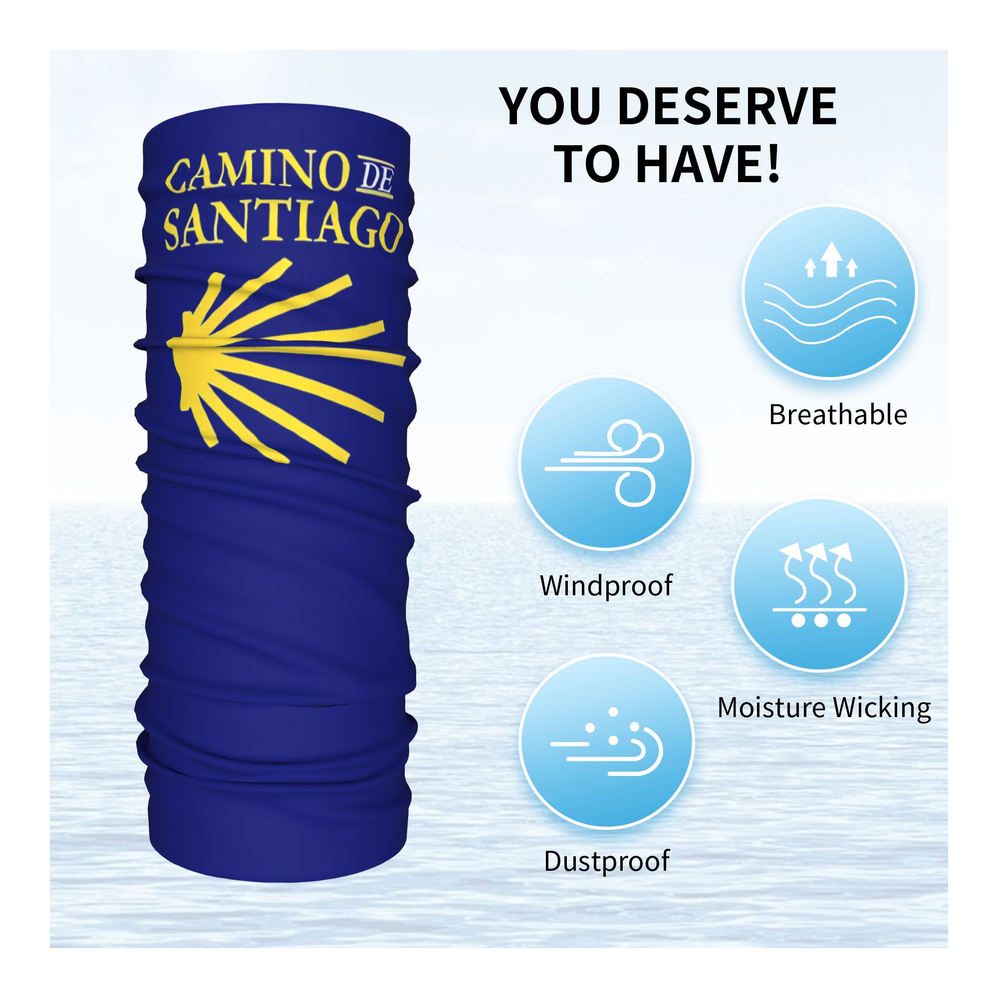 Camino De Santiago Bandana Nec - огляд і ціна Bandana Multi Way