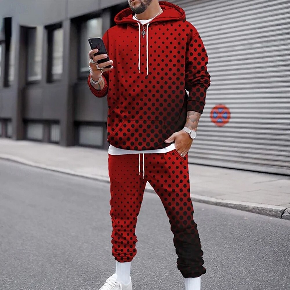 Funny 3D Polka Dot Print Men's - огляд і ціна Street Fashion Clothing
