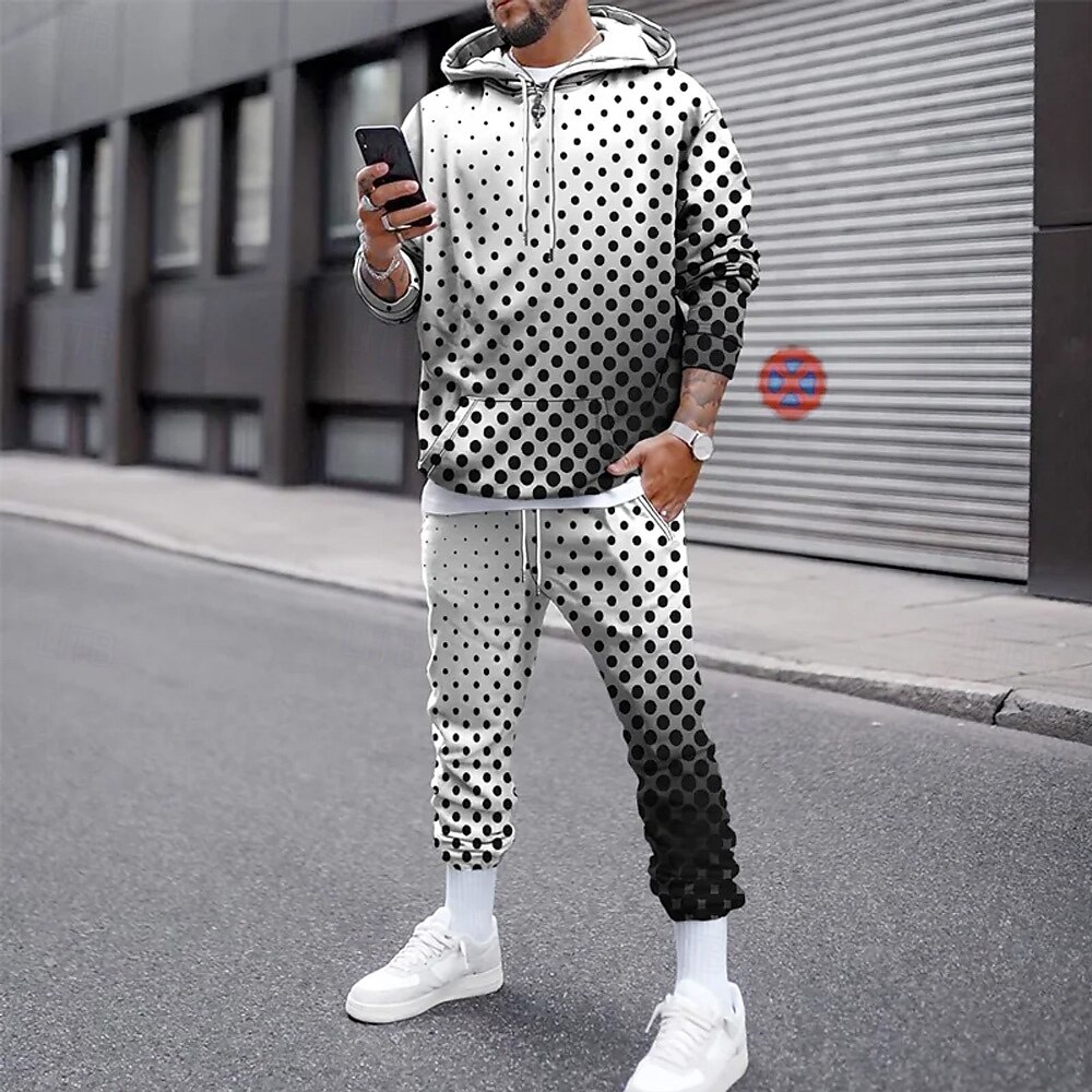 Funny 3D Polka Dot Print Men's - огляд і ціна Street Fashion Clothing