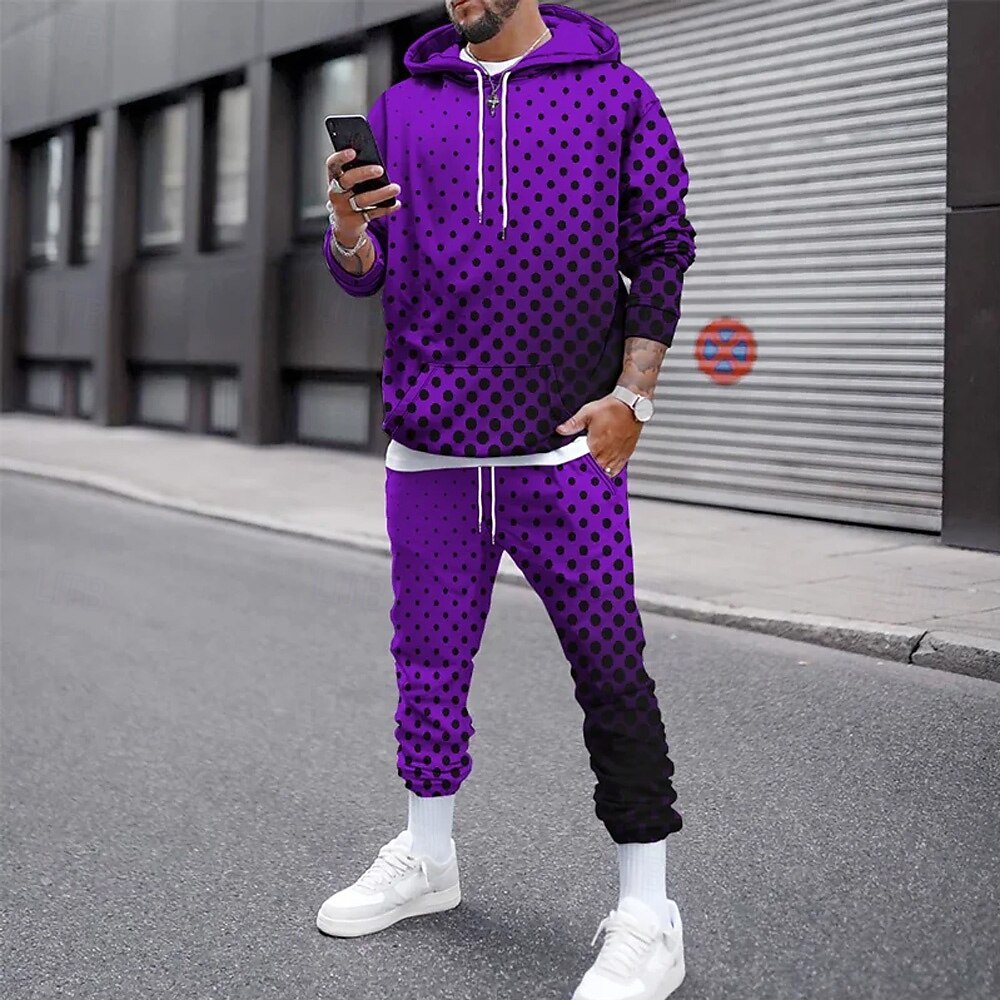 Funny 3D Polka Dot Print Men's - огляд і ціна Street Fashion Clothing