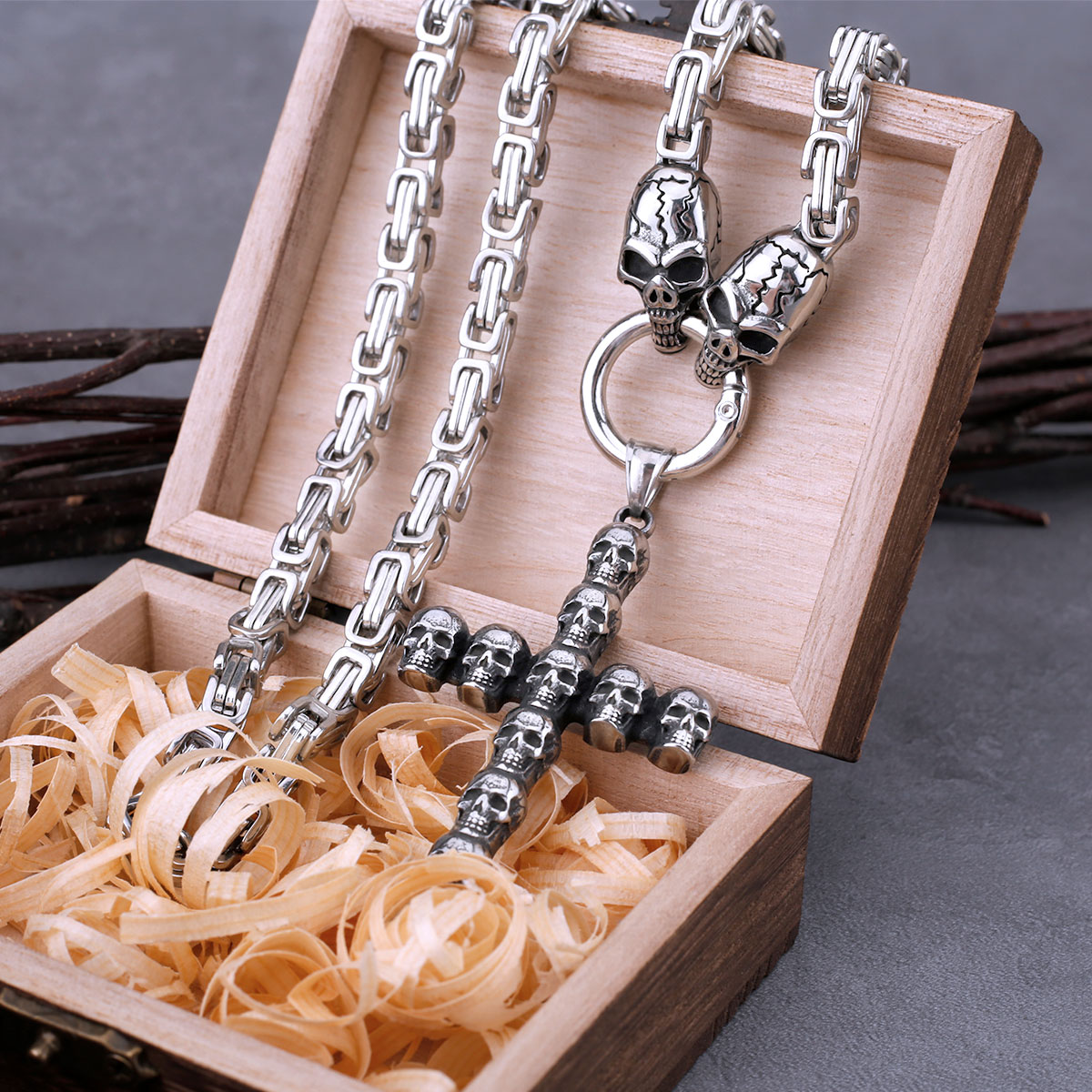 Stainless Steel Cross Skull Pe - огляд і ціна Street Fashion Mood