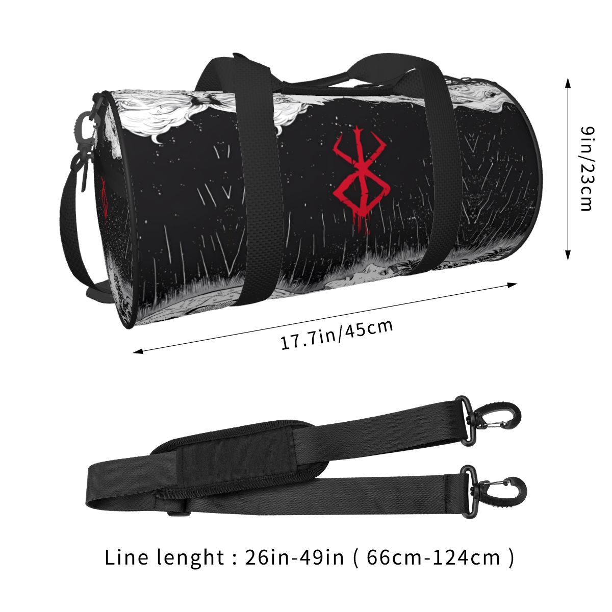 Japan Anime Bereserk Gym Bag F - огляд і ціна Street Fashion Of Japan