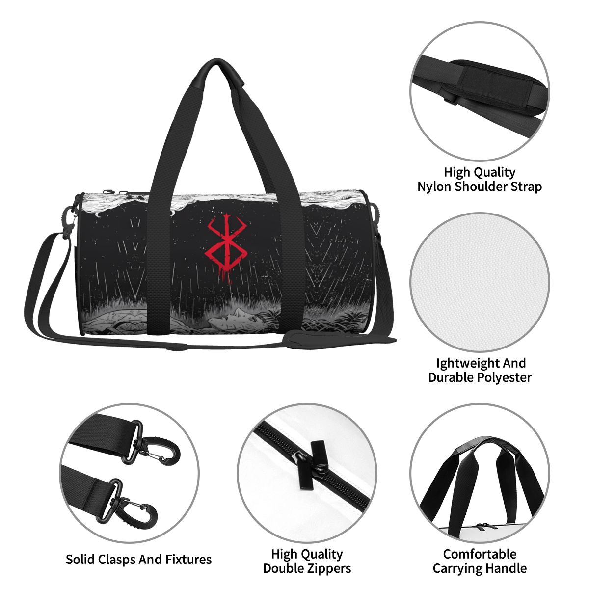 Japan Anime Bereserk Gym Bag F - огляд і ціна Street Fashion Of Japan