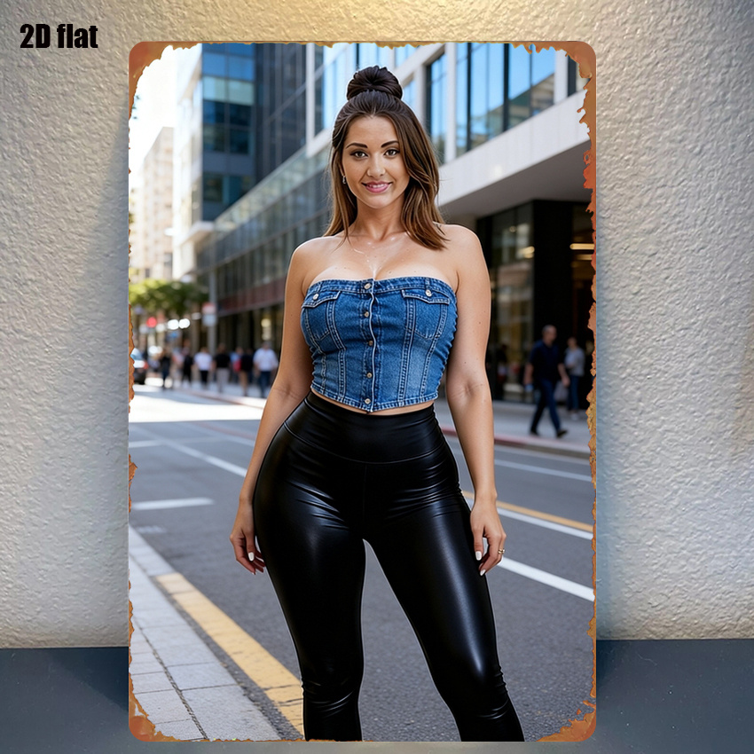 HD Metal Wall Art Poster Hot S - огляд і ціна Street Fashion Pose
