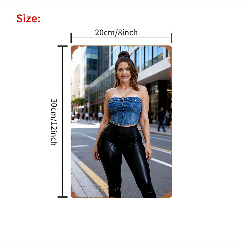 HD Metal Wall Art Poster Hot S - огляд і ціна Street Fashion Pose