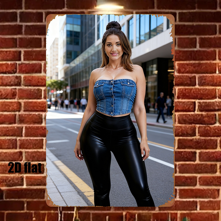 HD Metal Wall Art Poster Hot S - огляд і ціна Street Fashion Pose
