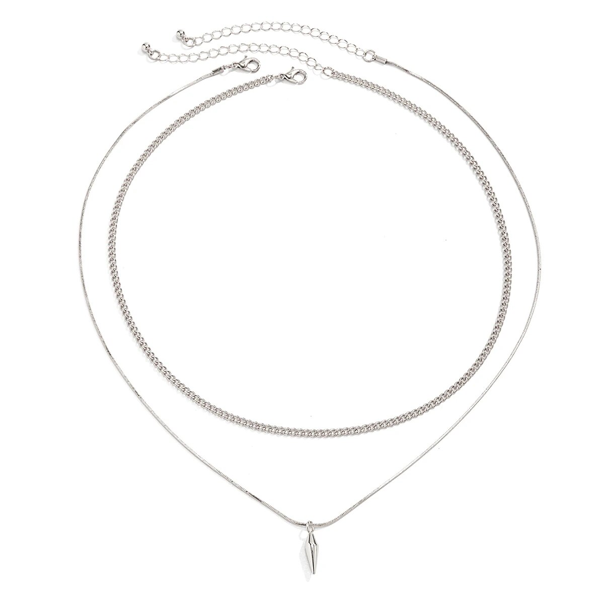2Pcs/Set Trend Rivet Pendant N - огляд і ціна Street Fashion Mood