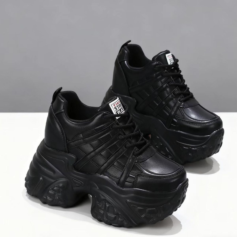 2026 New 10M 12CM Genuine Leat - огляд і ціна Chunky Sneaker Platform