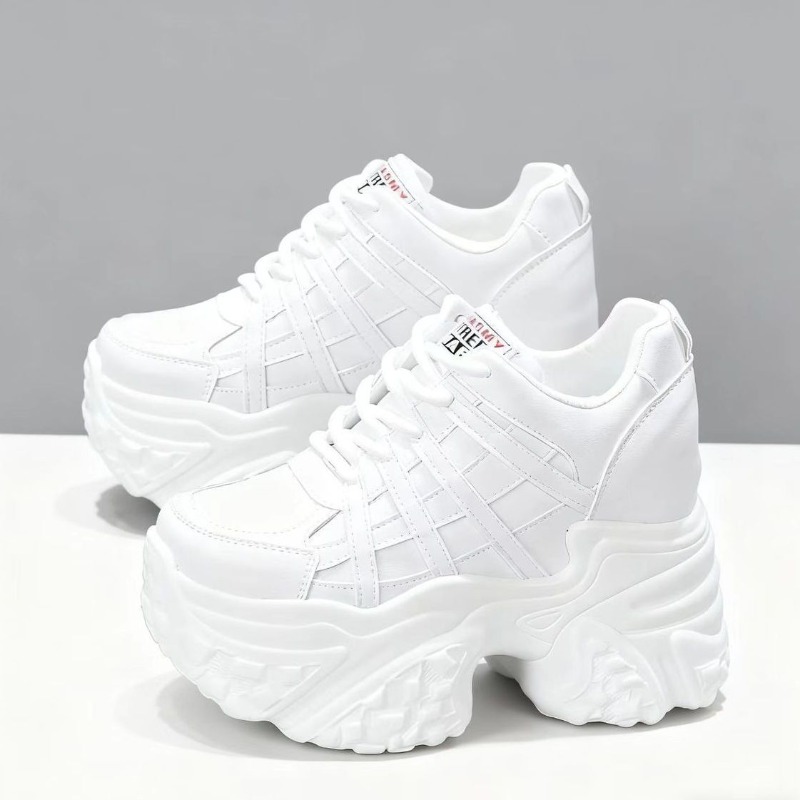 2026 New 10M 12CM Genuine Leat - огляд і ціна Chunky Sneaker Platform