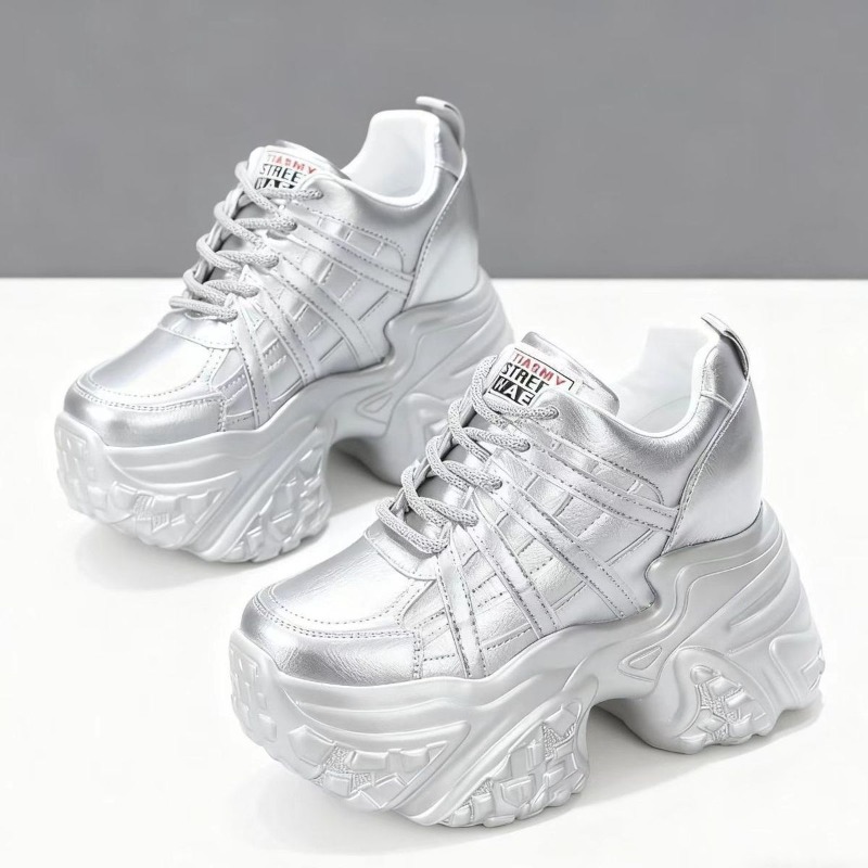 2026 New 10M 12CM Genuine Leat - огляд і ціна Chunky Sneaker Platform
