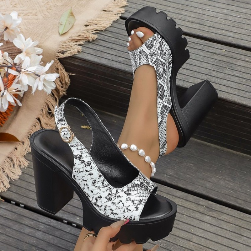 Sexy Snake Print High Heels Sa - огляд і ціна Chunky Sneaker Platform